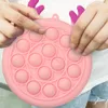 Porte-monnaie Silicone Push Sensoriel Fidget Jouets Anti-Stress Autisme Adultes Enfants Antistress Pochette Sac Cadeau