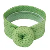 3PCS 2021 SpringBabys Headbands with Green Floral Round Dot for Active Baby Newborn Mini Donut Band Soft Elastic Hair Accessory