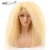 613 Blond mänskliga hår peruker 131 Deep Middle Part Spets Front Wigs Brasilian Virgin Straight Body Wave Deep Curl Kinky Straight 150189490125