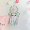 اليدوية حلم الماسك صافي مع الريش جدار شنقا dreamcatcher الحرفية هدية عيد الميلاد الديكور للمنزل - 60CM 1349 V2