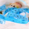 Portable Colorful Body Measuring Ruler Inch Sewing Tailor Tape Measure Soft Tool 1.5M Sewings Measurings Tapes