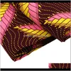Clothing Apparel Drop Delivery 2021 Fashion Polyester Prints Ankara Binta Real Wax High Quality 6 Yards African Fabric For Party Dress 9Tjy5