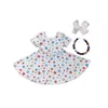 Girlymax 4 juillet robe torsadée été filles vêtements pour enfants coton volants enfants Boutique vêtements lait soie Match accessoires Q0716