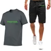 Herren-Trainingsanzüge Festool Tools Bedrucktes Herren-Kurzarm-Sommer-Harajuku-T-Shirt Hochwertige Baumwoll-T-Shirts Shorts-Anzug 2-teilige Sportbekleidung