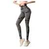 Women Fitness Leggings Tie-Dye Print Trousers Pants Hip-Lifting Workout Sports For Ladies High Waist Slim Fit Legging Women's
