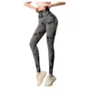 Mulheres Fitness Leggings Tie-Tintura Imprimir Calças Calças de Hip-Lifting Workout Esportes para Senhoras Cintura Alta Slim Fit Legging Feminino