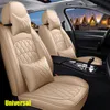 Universella bilstolskydd för BMW Mercedes Benz Audi Toyota Volkswagen Honda Interiör Automotive Vehicle Cushion Fit -Set -Leatherette