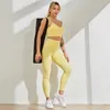 Donne di cratutto Push up Pantaloni in vita alta Sport Booty Leggings Fitness Butt Lift Senza soluzione di continuità Gym Abbigliamento 210910