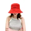 버킷 모자 와이드 브림 양면 어부의 모자 여성 유행 Bla 여름 다목적 자외선 차단제