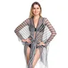 Strand Sjaal Bikini Blouse Sjaals Vrouwen Etnische Stijl Sjaal Smock Dames Tassel Vrouwelijke Grote Zee Wraps Cover-Ups Beachwear Suntan Cardigan Zyy1008