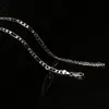 10st 4mm 16-24INCH Silverpläterad Halsband Män Smycken Figaro Kedjor Halsband Curb Chain Link grossist