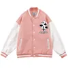 Giacche da uomo Hip Hop Giacca da baseball Cappotto Uomo Donna Coppia Lettera Manica Patchwork Oversize Streetwear Bomber Varisty College Fashion