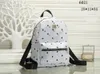 Lederen Handtassen Hoge Kwaliteit Mannen Dames School Rugzak Beroemde Rivet Afdrukken Rugzakken Designer Lady Bags Boy and Girl Back Pack