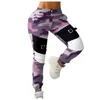 Summer Clothing Women's Fashion Stitching Camouflage Print Casual Long Pants Pantalones De Mujer Ropa Mujer Q0801