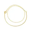 Cadeia de link Corrente de cor de prata dourada minimalista Slim Curved Semi-Circular Multi-camada pulseiras simples jóias para mulheres trum22