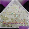 Rhinestones Gevşek Boncuk Takı 5000 adet / torba SS16 4mm 10 Renk Jelly AB Reçine Kristal Flatback Süper Glitter Nail Art Strass Düğün Decorati