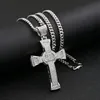 Hip Hop Rap Style Cross Pendant Necklace Cuban Link Chain Necklaces Jewelry