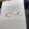 silver chain Necklace Plated Screw Jewelry Love Clavicle Chain with Rose Gold Platinum Woman Love Gift NRJ4034009