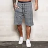 Zomer mannen shorts mode rooster knielengte patchwork strand man joggers vrije tijd sweatpants fitness streep broek 210713