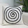 Cushion/Decorative Pillow Boho Home Decoration Rainbow Cushion Cover Black Stripe Rope Embroidery Pink 45x45cm For Living Room Bed