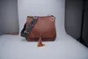 Shoulder Bags RTS 1 Pc SAMPLE Women Saddle Leopard Strap Cute Crossbody Purse PU Leather Personalized Plaid Brown Bag