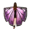 Szaliki Nowość 7 Kolory Kobiety Szalik Pashmina Butterfly Wing Cape Cloak Peacock Szal Wrap Tippet Prezenty Cute Wings Drukuj