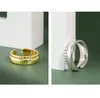 Cluster Rings Persoonlijkheid Touw Ring 925 Sterling Zilver Glad Gestapeld Open West-Europa 18 K Goud Voor Vrouwen Fijne Sieraden Gift