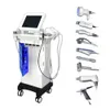 10in1 Crystal Microdermabrasion Machine Microdermabrasion Hem Används Vatten Syre Jet Peel Vakuum Facials Hud Works