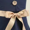 Robes d'été à carreaux pour bébés filles sans manches marques de luxe enfants vêtements enfant en bas âge robe de princesse pour filles vêtements Q0716