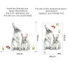 Two Cute Rabbits Wall Sticker Children's Kids Room Home Decoration Removable Wallpaper Living Room Bedroom Mural Stickers