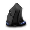 Souris de jeu sans fil, verticale, optique, 2400 DPI, pour Mac, PC, ordinateur portable