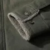 6XL 5XL Winter Men Jacket Cotton Padded Velvet Thick Casual Loose Large Size Lapel Keep Warm 211126