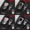 Zink Alloy + Läderbil Remote Key Case Cover för Honda 2016 2017 CRV Pilot Accord Civic Fit befriad Interiörtillbehör Keychain