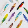 Bookmark 10packs/lot Colorful Feather Birds In Memory Paper For Book Marker Gift School Office Stationery Wholesale