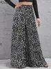 Women Spring High Waist Wide Leg Trousers ZANZEA Polka Dot Printed Pants Loose Casual Pantalon Holiday Long Palazzo OversizedCX220310