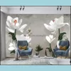 Déce Casa jardim wallpapers costume parede 3d murais papel de parede estilo chinês decoração em relevo pintura sala de estar sala de jantar flor