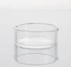 2021 Rökpipor Glas Dabber Clear Tjockolja Ring Ashtray Dish Rigs Dish för vaxglas Bong