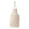 Objets décoratifs Figurines macramé dentelle abat-jour pour chambre salon Art artisanat tissé coton corde abat-jour tapisserie tenture murale