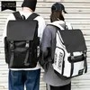 Urban Man Canvas Backpack Men's 15.6 Inch Laptop Backpacks Large Capacity School Backpack for Teenagers Unisex Simple Travel Bag 210929