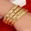 Dubai India Charm Cute Cuff Bracelet For Women Girls 4pcs Openable Bangles Hand Jewelry Arab Gift