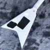 Chitarra elettrica Grand personalizzata Colore bianco Blocchi di hardware dorati Intarsio su tastiera in palissandro