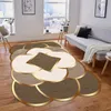 Tapetes Sala de estar Tapete Irregular Corte Lavável Esponja Padrão antiderrapante Multi-Color Trend Model Decoração