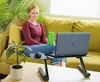 Bester verstellbarer Laptop-Kühlständer, Schoßschreibtisch für Bett, Couch, mit Mauspad. Ergonomischer Aluminium-Desktop mit Höhen- und Neigungswinkel