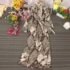 Plus Size Women's High-end Western Style Early Autumn Long Dress To Ankle All-match Beautiful Lady Dress UK019 210715