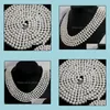 Beaded Necklaces & Pendants Jewelry 9-10Mm White Natural Pearl Necklace 55Inch Choker Womens Gift Bridal Drop Delivery 2021 Cpqml