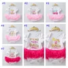 DHL 0-2 anni vestiti per bambina tutu per feste unicorno ragazze vestono neonati neonate 1 ° compleanno abiti per bambini boutique di abbigliamento