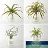 Decorative Flowers Wreaths 4Pack Artificial Pineapple Grass Air Plants Fake Faux Flocking Tillandsia Bromeliads Home Garden Deco6224378