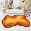 Tapetes geométricos em forma de decoração de casa irregular tapete estilo nórdico moda sala de estar Área de esteira de cama não-slip tapete
