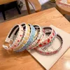 2022 Nieuwe geborduurde bloem retro haarband hoofdband vrouwen meisjes haar hoofd hoepel band accessoires scrunchie haarbanden hoofdtooi