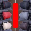 Almofadas de assento travesseiros de pescoço de carro punho de couro punho de couro universal apoio de cabeça de cabeça backrest almofada fácil instalação e acessórios automáticos limpos